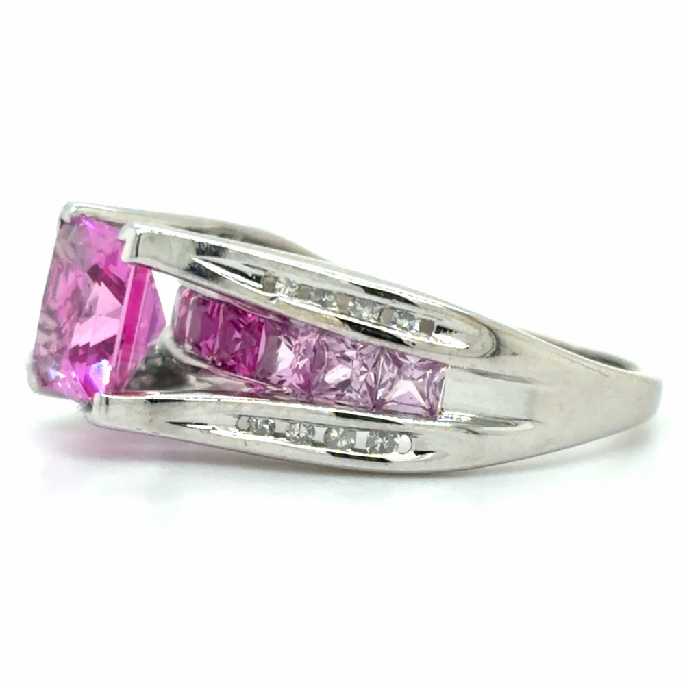 Estate Pink Topaz Ombre' Ring