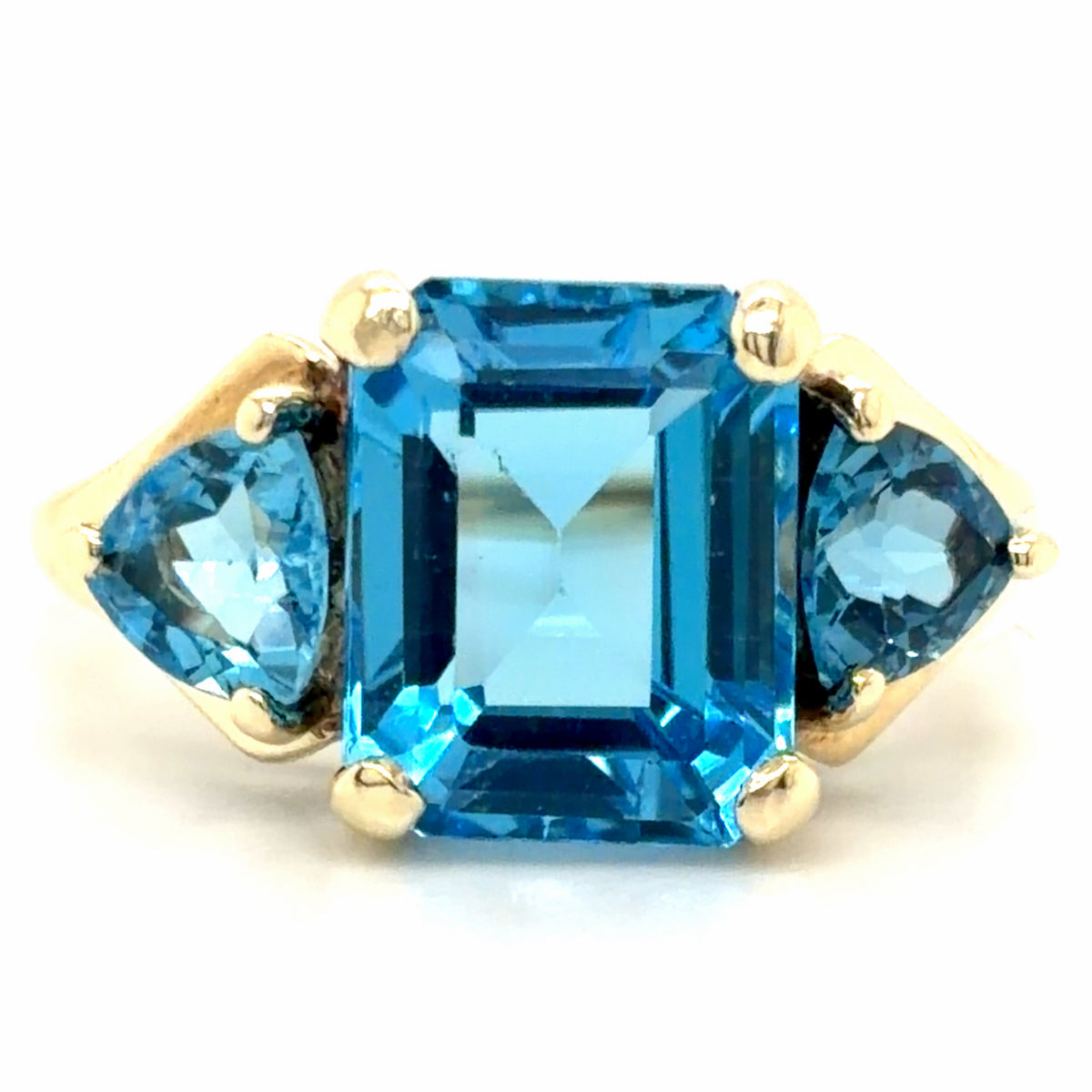 Estate Blue Topaz Modern Ring