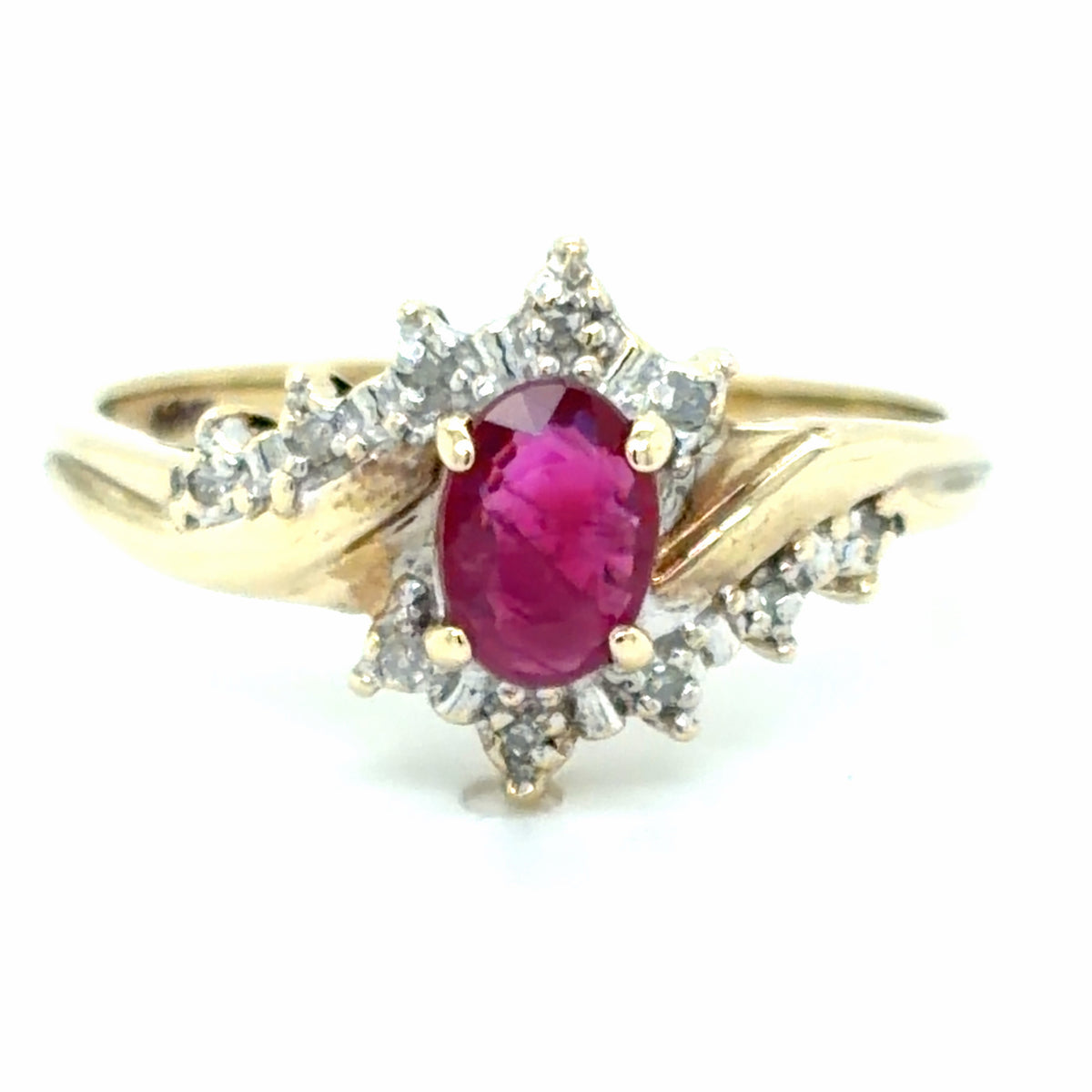 Estate Ruby Bypass Ring