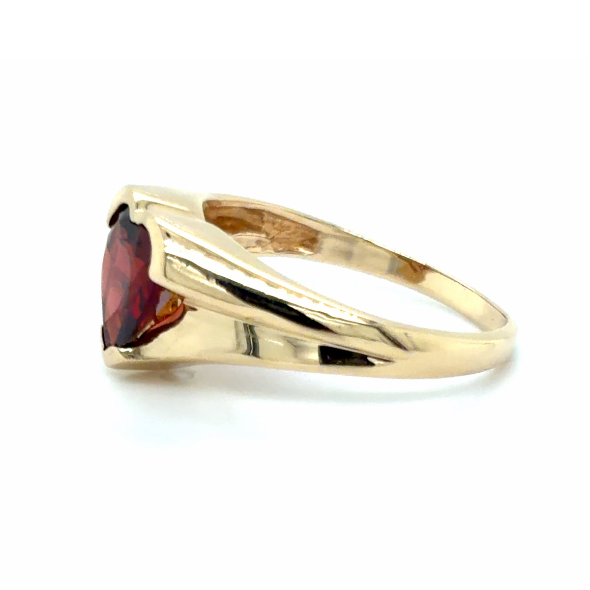 Estate Heart Shaped Garnet Ring
