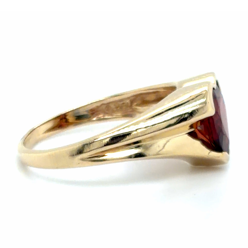 Estate Heart Shaped Garnet Ring