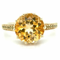 Estate Yellow Quartz Fashion Ring