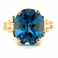 Estate London Blue Topaz Fashion Ring