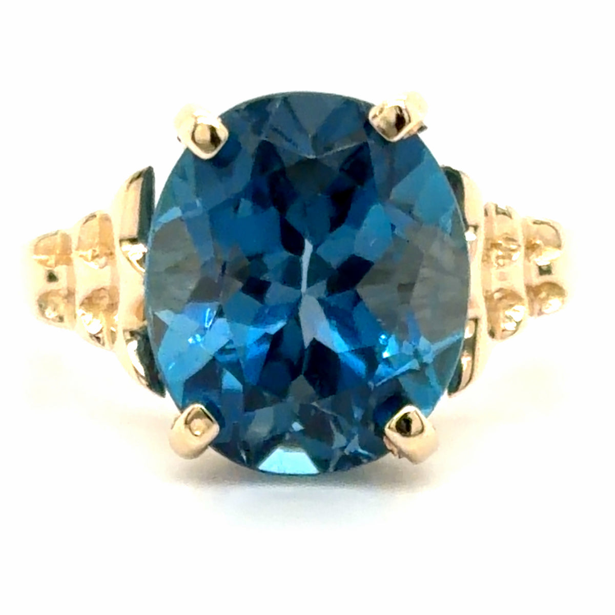 Estate London Blue Topaz Fashion Ring