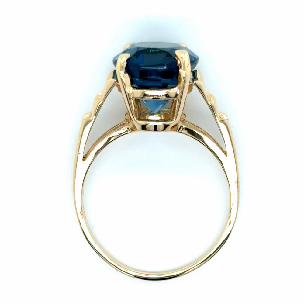 Estate London Blue Topaz Fashion Ring