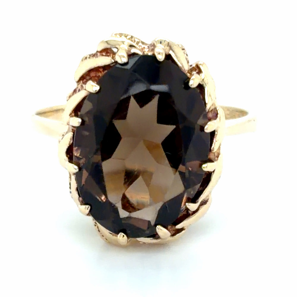 Estate Smokey Quartz Statement Ring