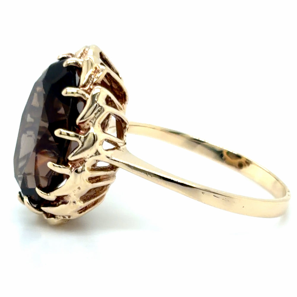 Estate Smokey Quartz Statement Ring