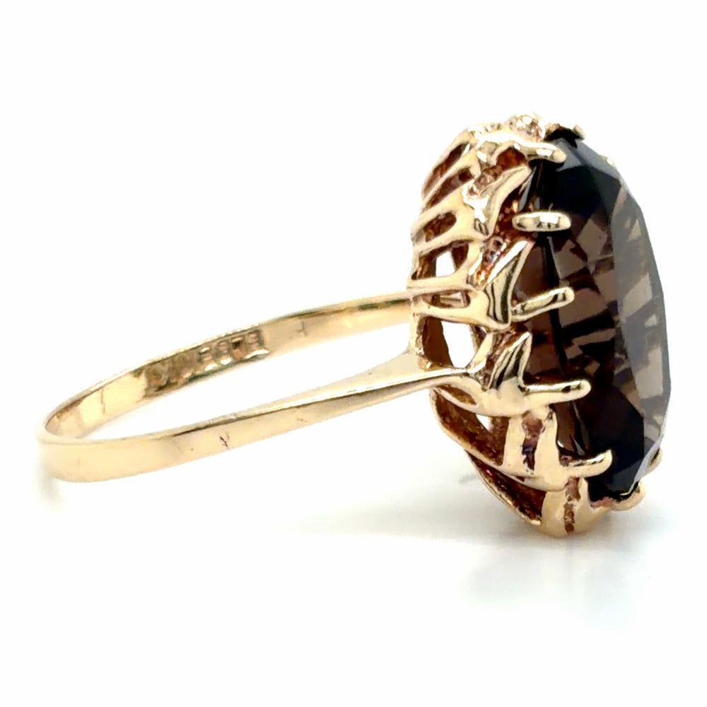 Estate Smokey Quartz Statement Ring