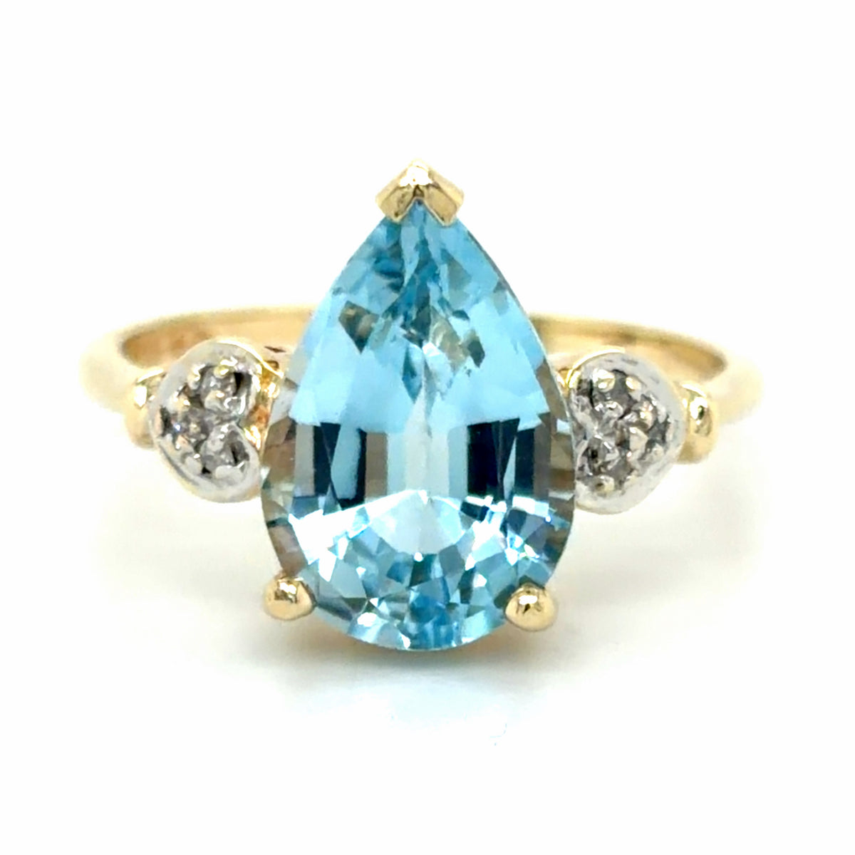 Estate Swiss Blue Topaz Fashion Ring