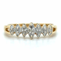 Estate 0.11cttw Diamond Rooftop Ring