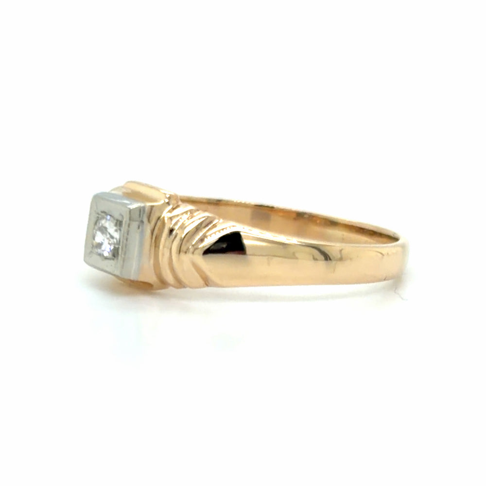 Estate Dainty Vintage Style Signet Ring