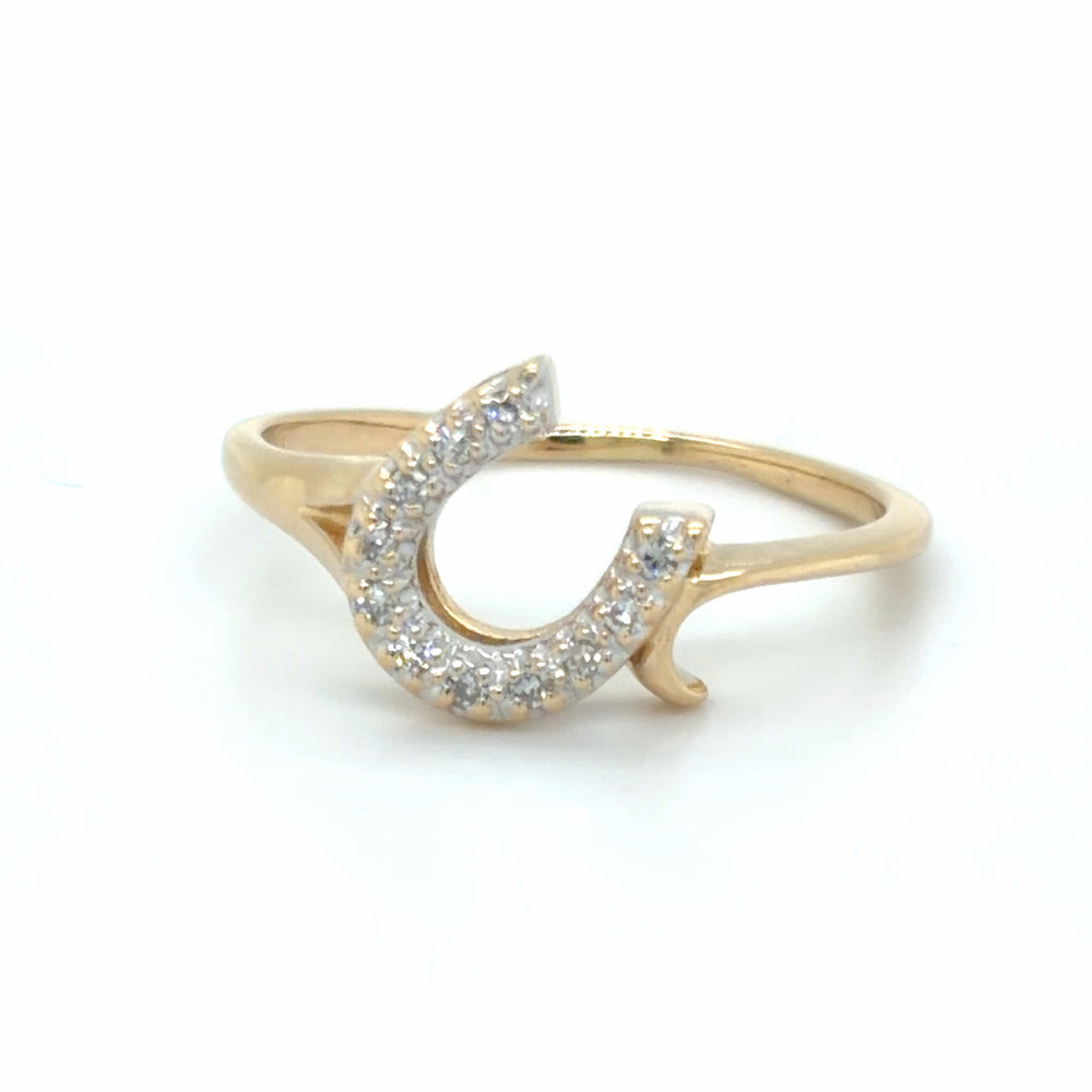 Estate Diamond Horseshoe Ring