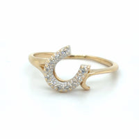 Estate Diamond Horseshoe Ring