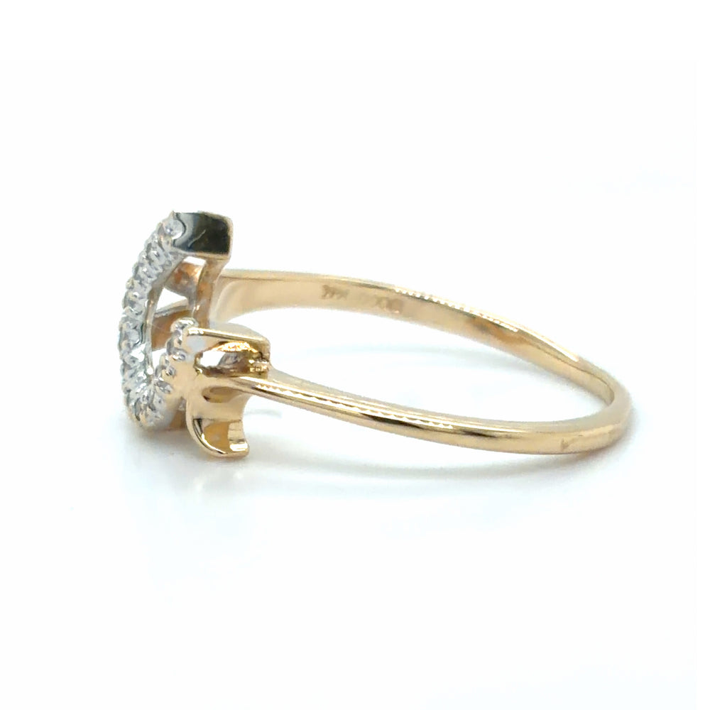 Estate Diamond Horseshoe Ring