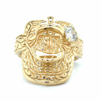 Estate 0.50ct Diamond Saddle Ring