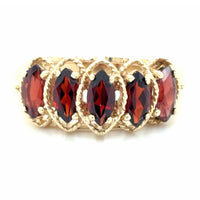 Estate Garnet Rooftop Ring