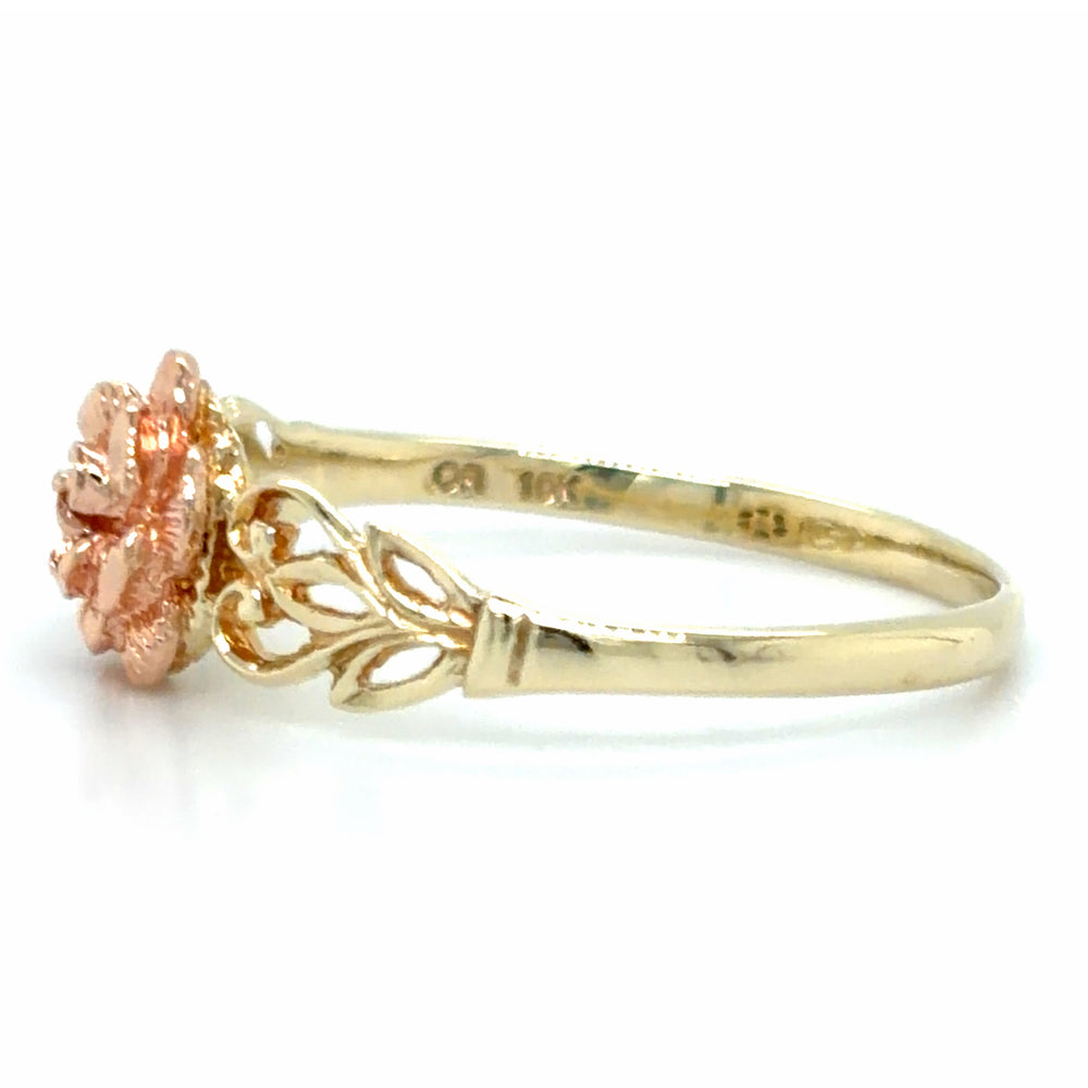 Estate Textured Rose Ring