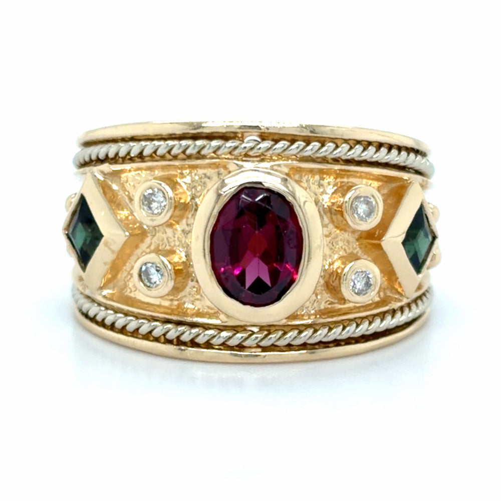 Estate Byzantine Style Fashion Ring