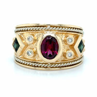 Estate Byzantine Style Fashion Ring