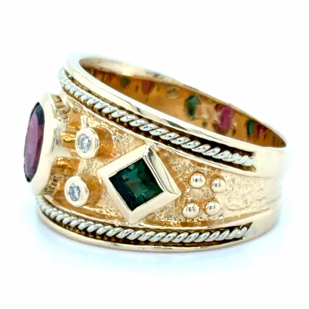 Estate Byzantine Style Fashion Ring
