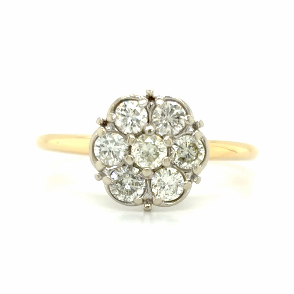 Estate 0.63cttw Diamond Cluster Ring
