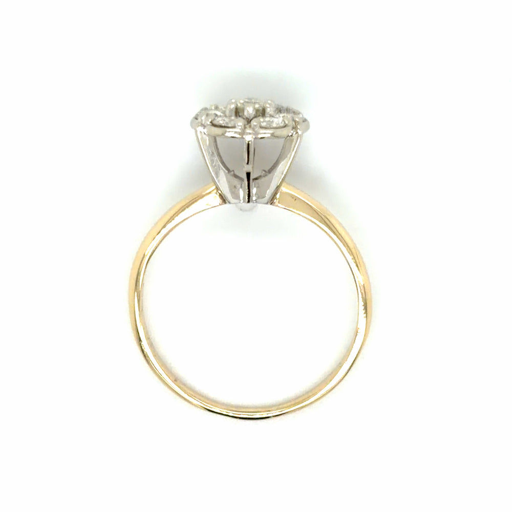 Estate 0.63cttw Diamond Cluster Ring