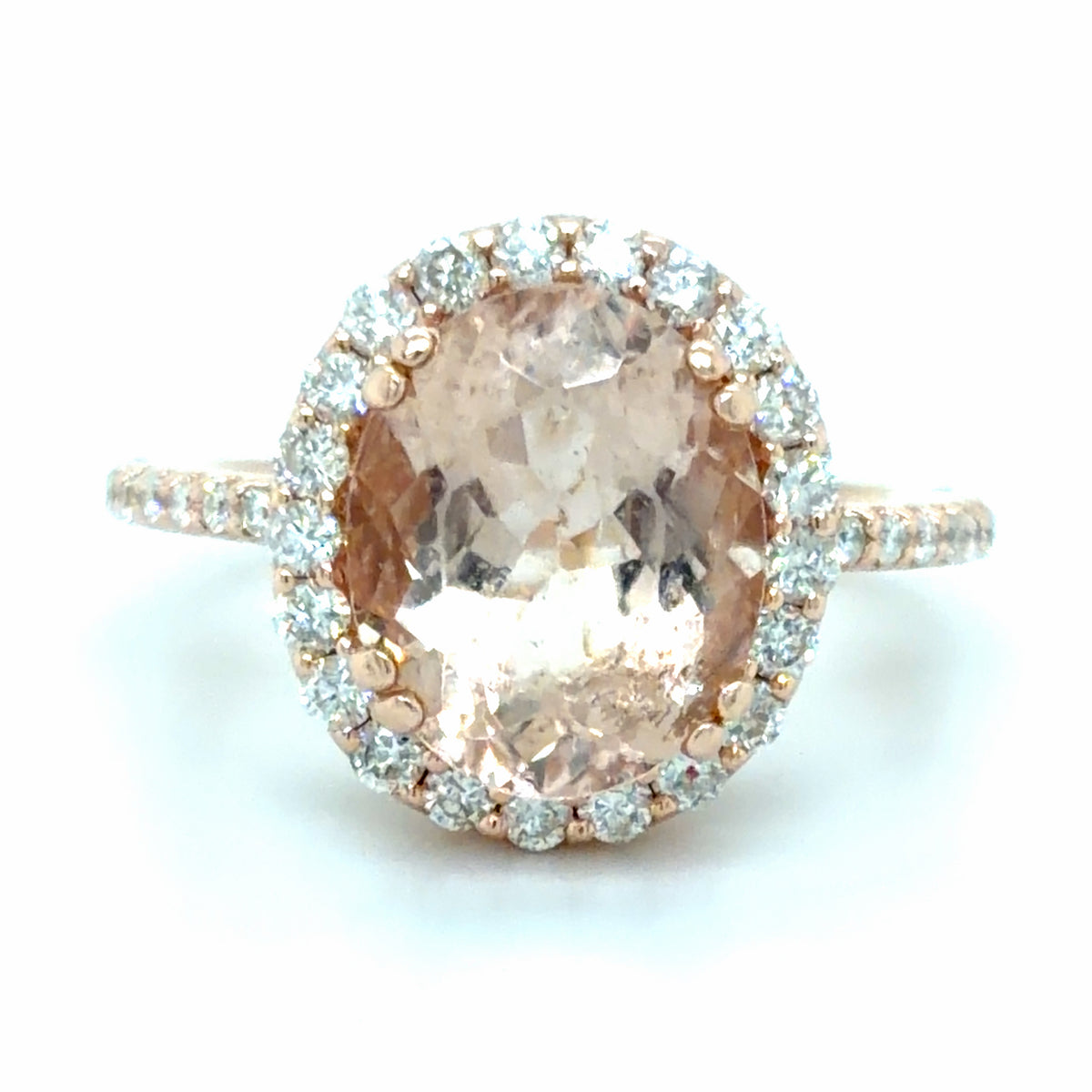 Estate Rose Gold Morganite Ring