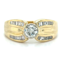 Estate Bezel Set Diamond Fashion Ring