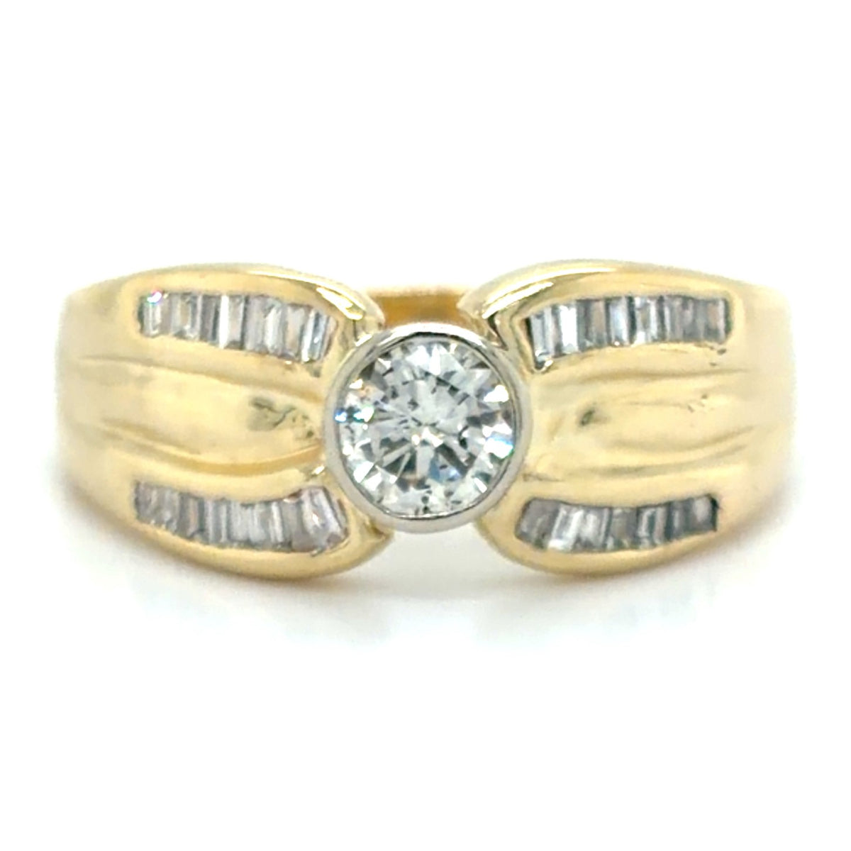Estate Bezel Set Diamond Fashion Ring