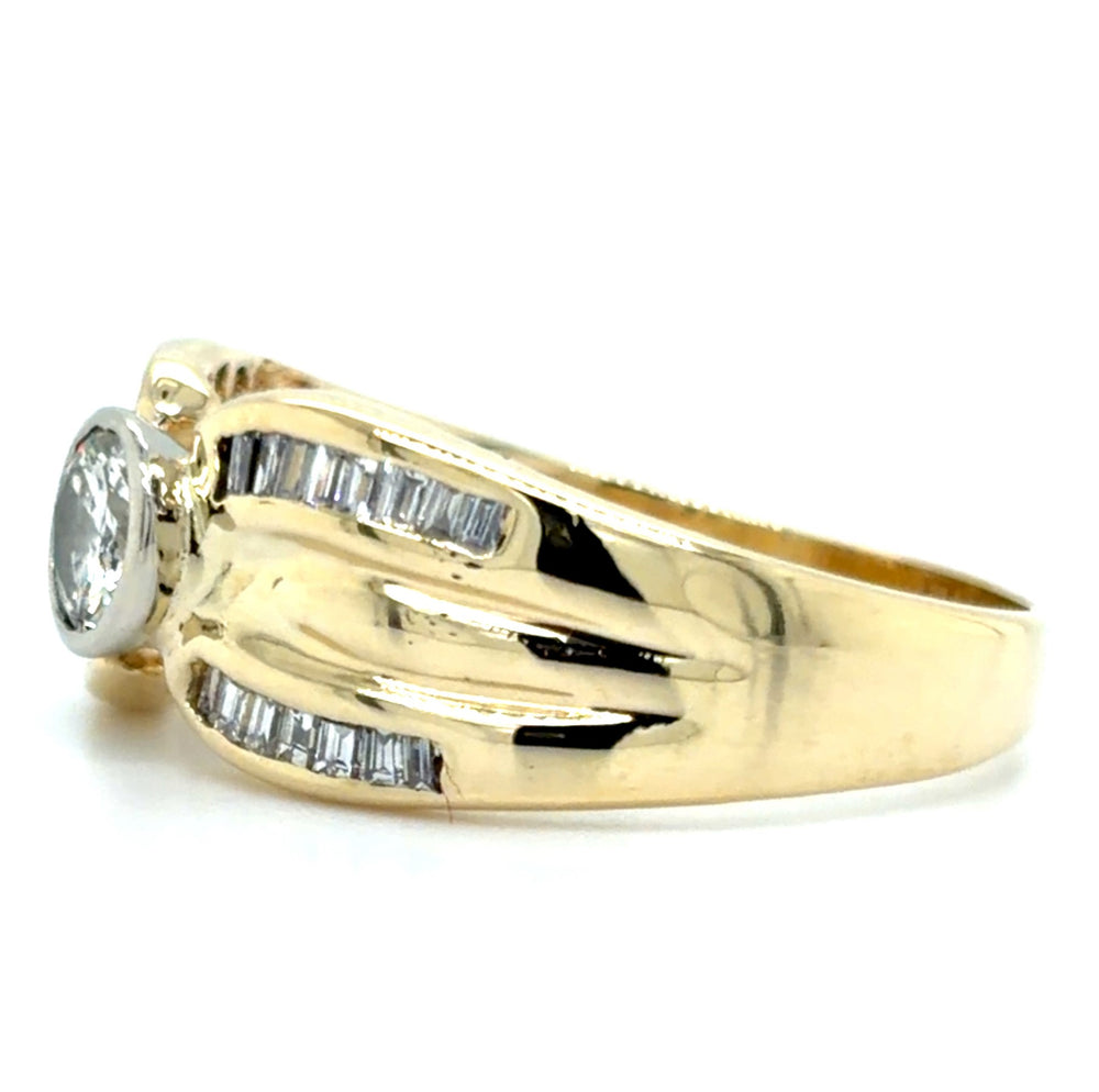 Estate Bezel Set Diamond Fashion Ring