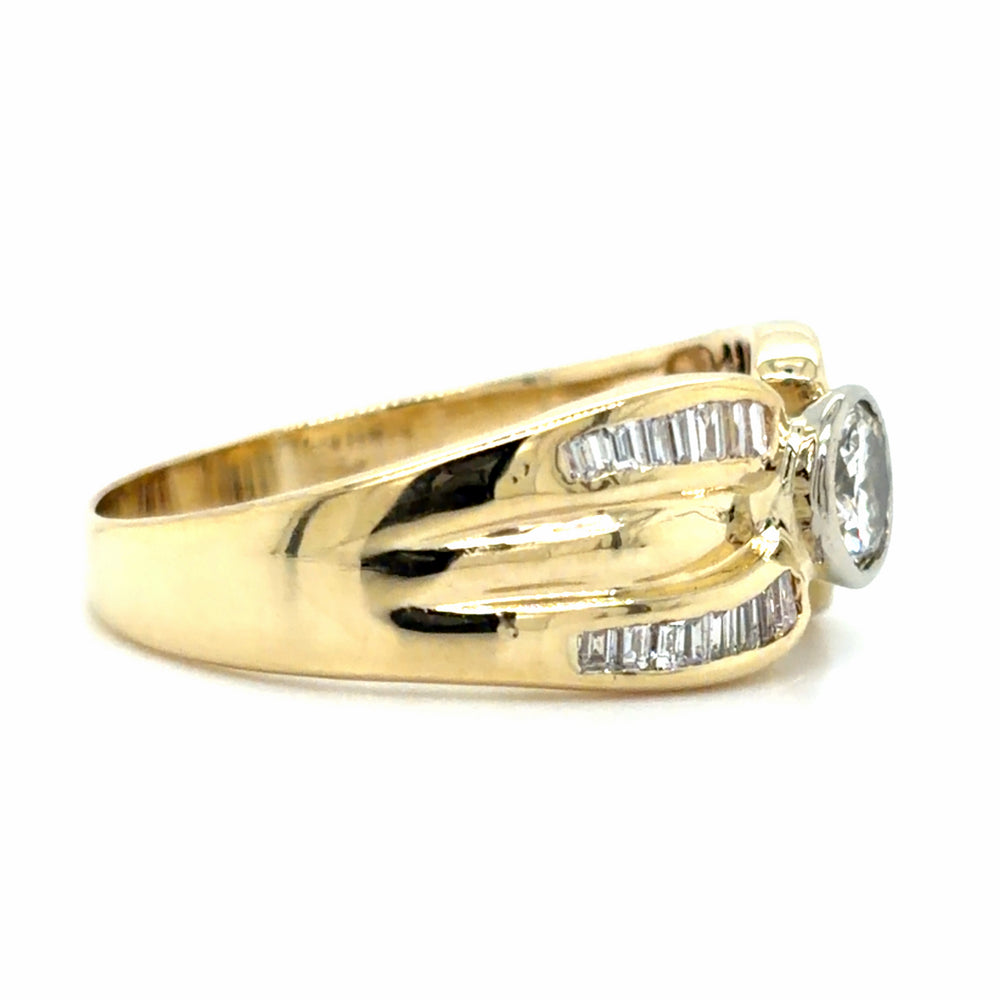 Estate Bezel Set Diamond Fashion Ring
