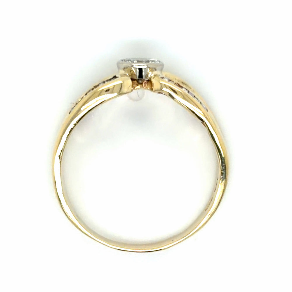 Estate Bezel Set Diamond Fashion Ring
