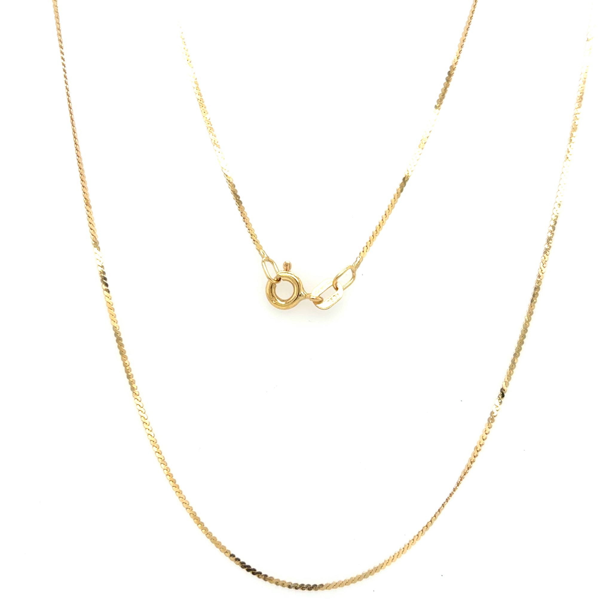 Estate 17.5" Serpentine Chain in 18K Gold