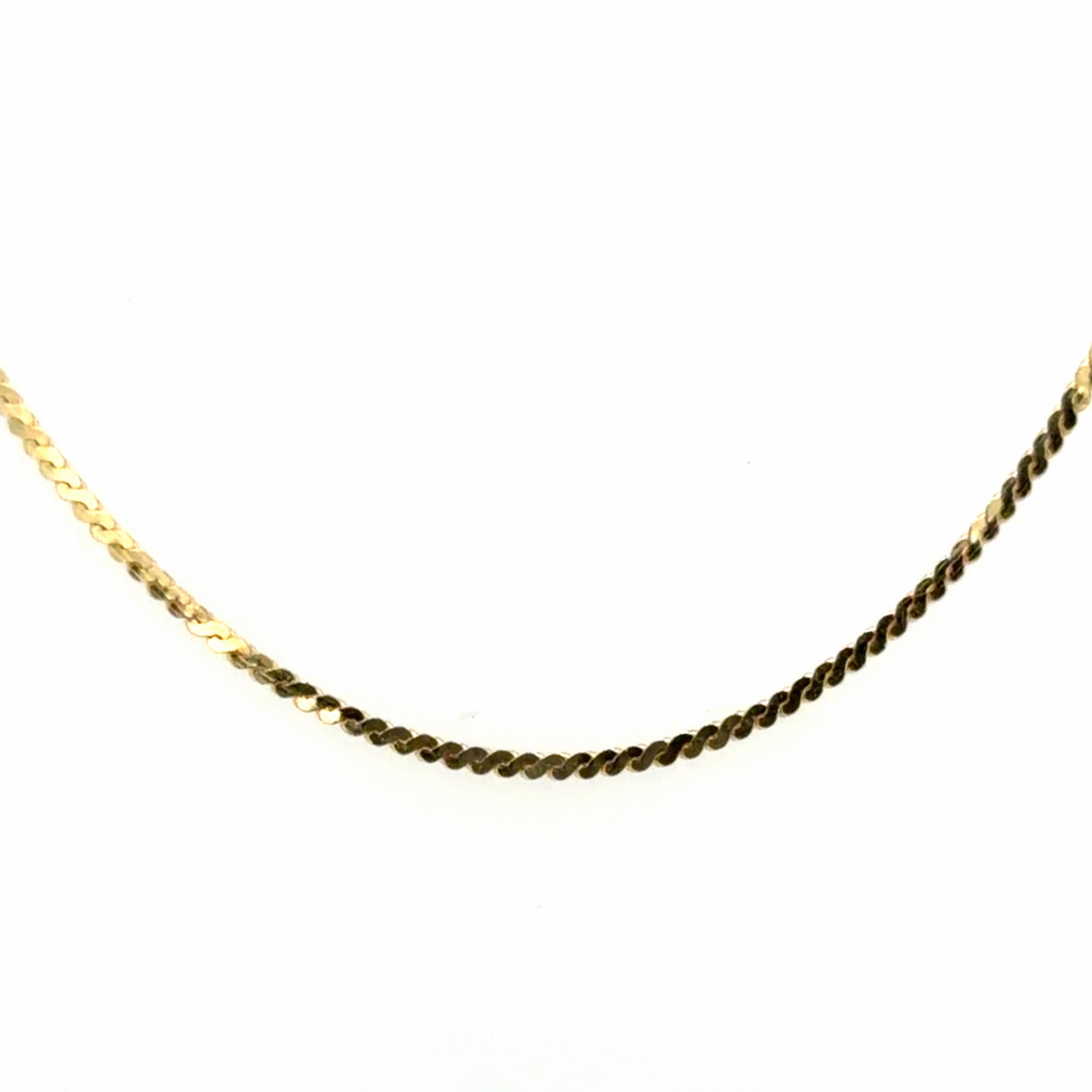 Estate 17.5" Serpentine Chain in 18K Gold