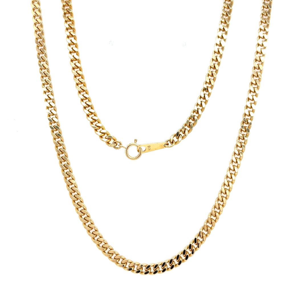 Estate 22" Curb Chain in 18K Gold