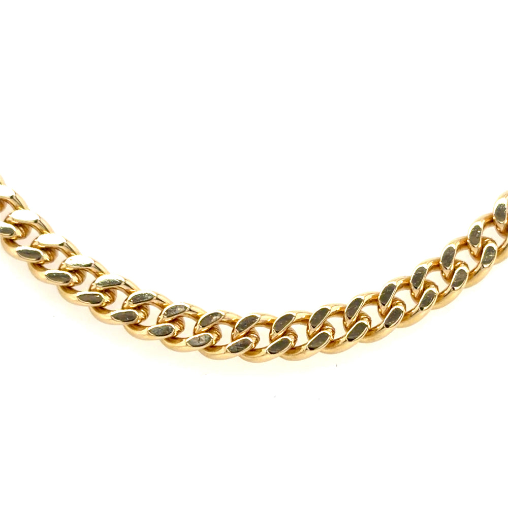 Estate 22" Curb Chain in 18K Gold