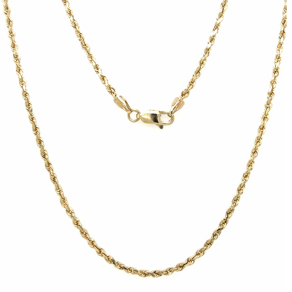Estate 16" Gold Rope Chain