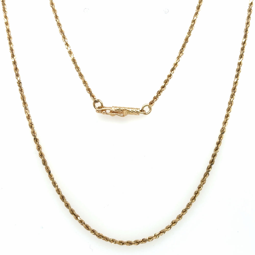 Estate 18" Rope Chain with Barrel Clasp