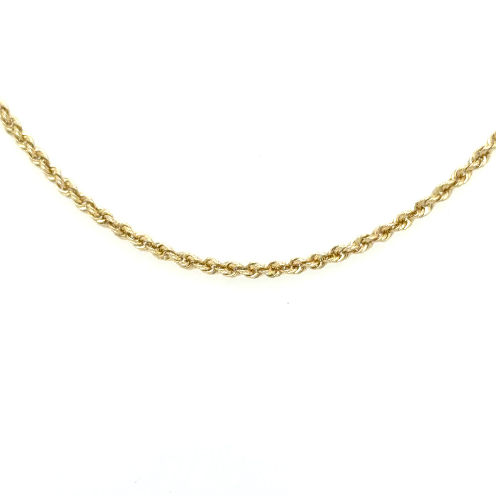 Estate 18" Gold Rope Chain