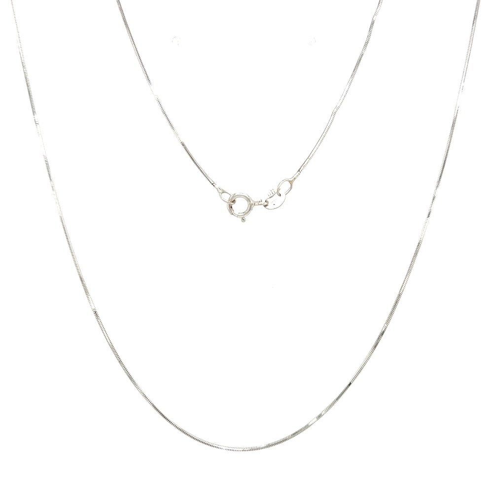Estate 16" White Gold Snake Chain