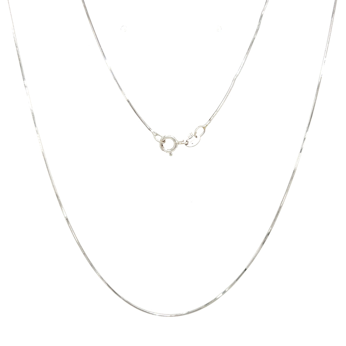Estate 16" White Gold Snake Chain