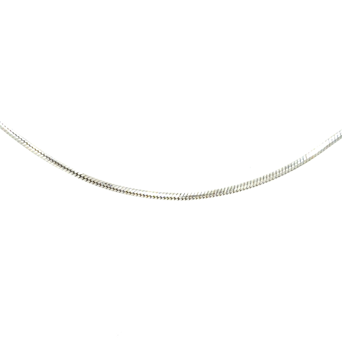 Estate 16" White Gold Snake Chain