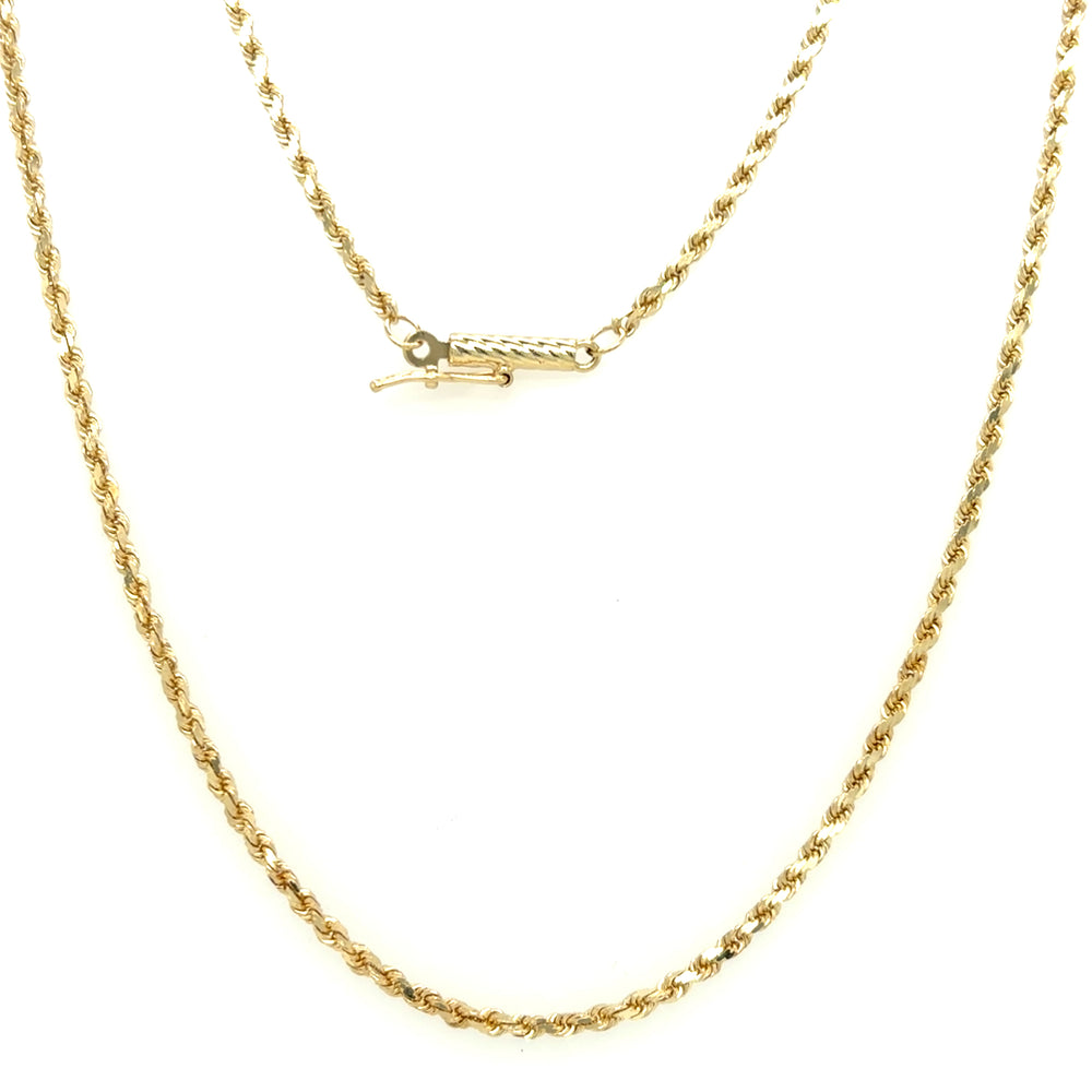 Estate 20" Diamond Cut Rope Chain