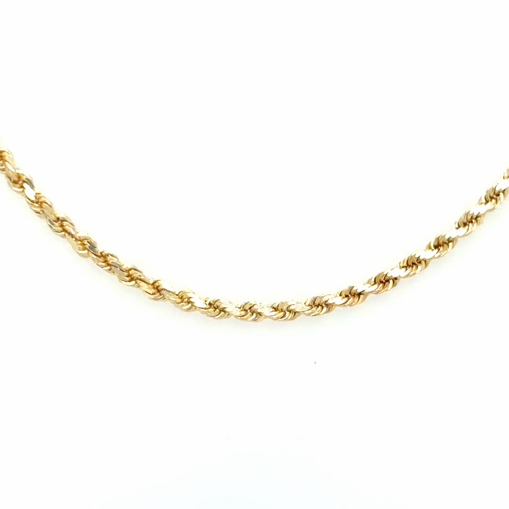 Estate 20" Diamond Cut Rope Chain