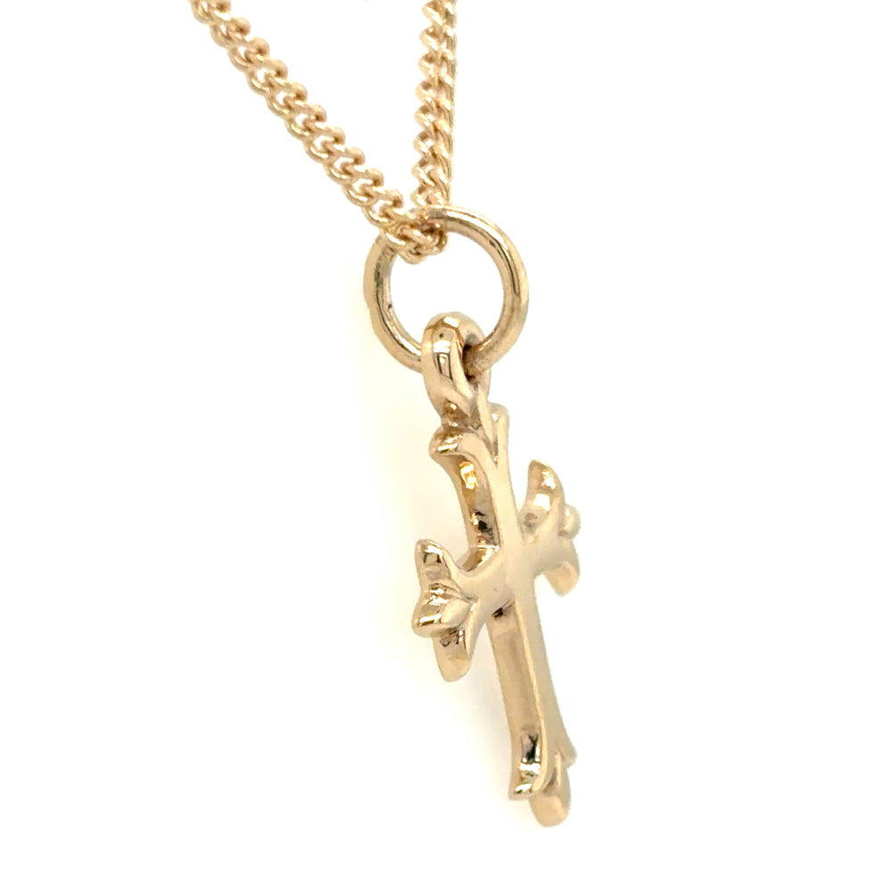 Estate Retired James Avery Fleuree Cross Necklace