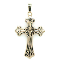 Estate Fleur de Lis Cross Pendant