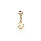 Estate Cultured Pearl Drop Pendant