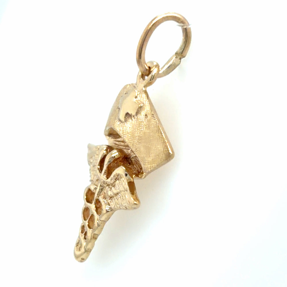 Estate Medical Caduceus with Nurses Cap Charm/Pendant