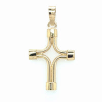 Estate Polished Cross Pendant