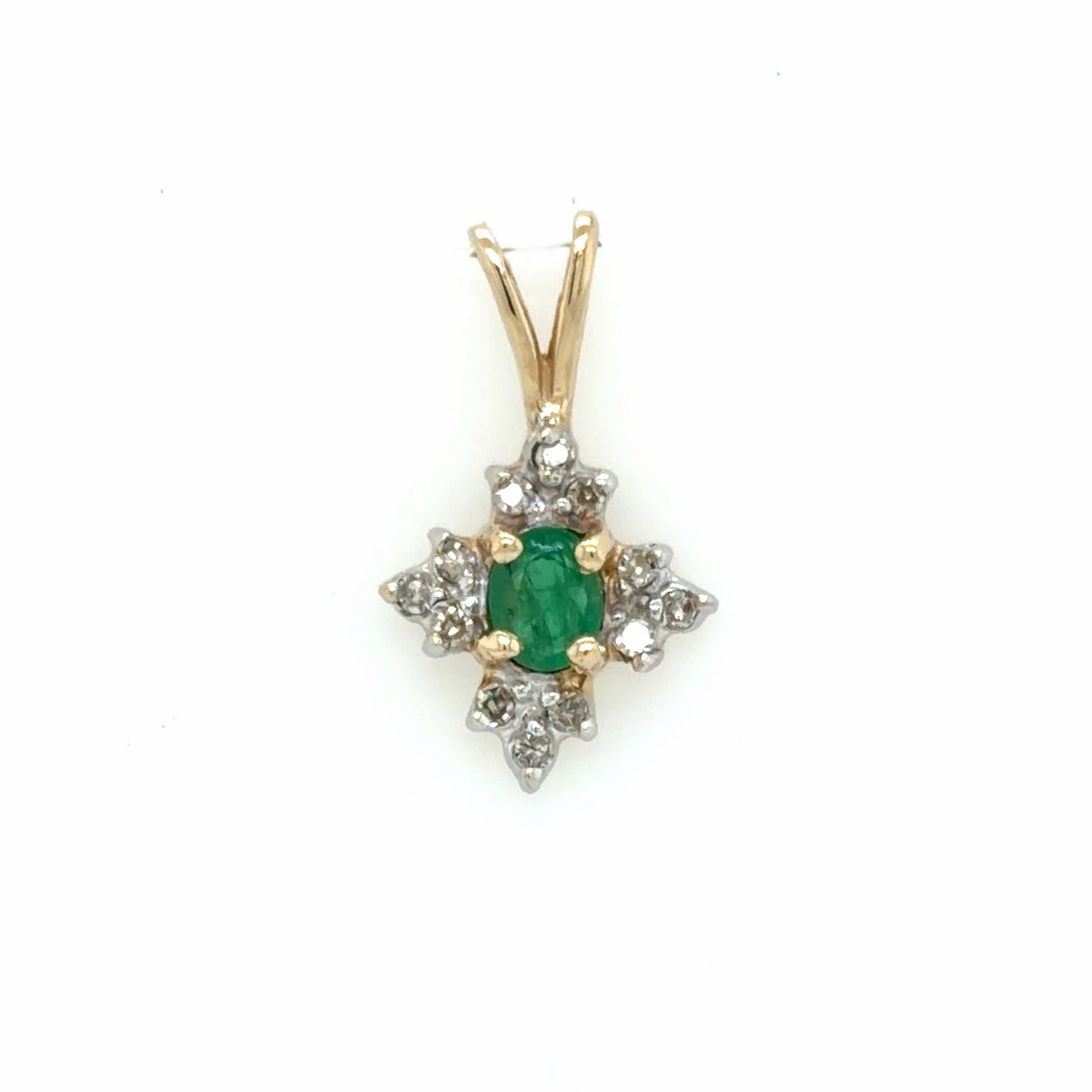Estate Dainty Emerald Pendant